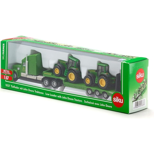 Ciężarówka z naczepą + 2 traktory model metalowy SIKU S1837